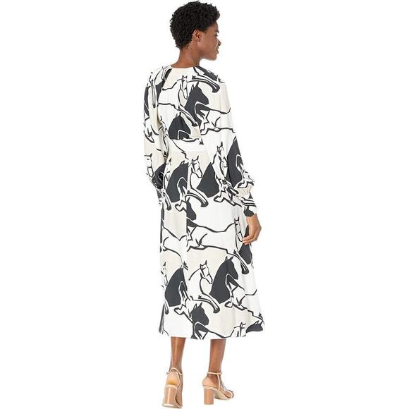 Ted Baker London Midi Shirt Dress with Splits Snap Button Size 2 / US Size 6 NWT - Picture 3 of 12